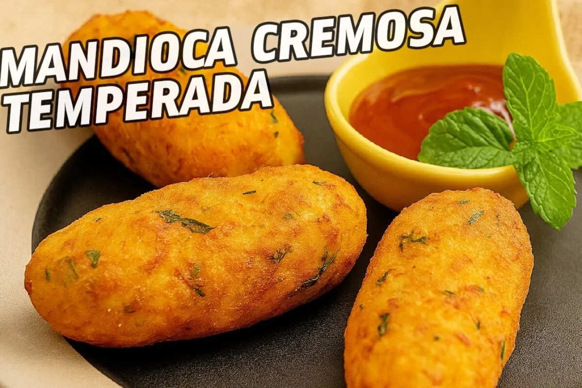 Quando você conhecer essa receita de mandioca cremosa temperada irá se apaixonar