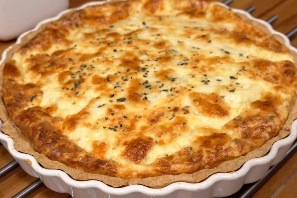Quiche de queijo, uma receita clássica e muito suculenta para abrilhantar a sua refeição