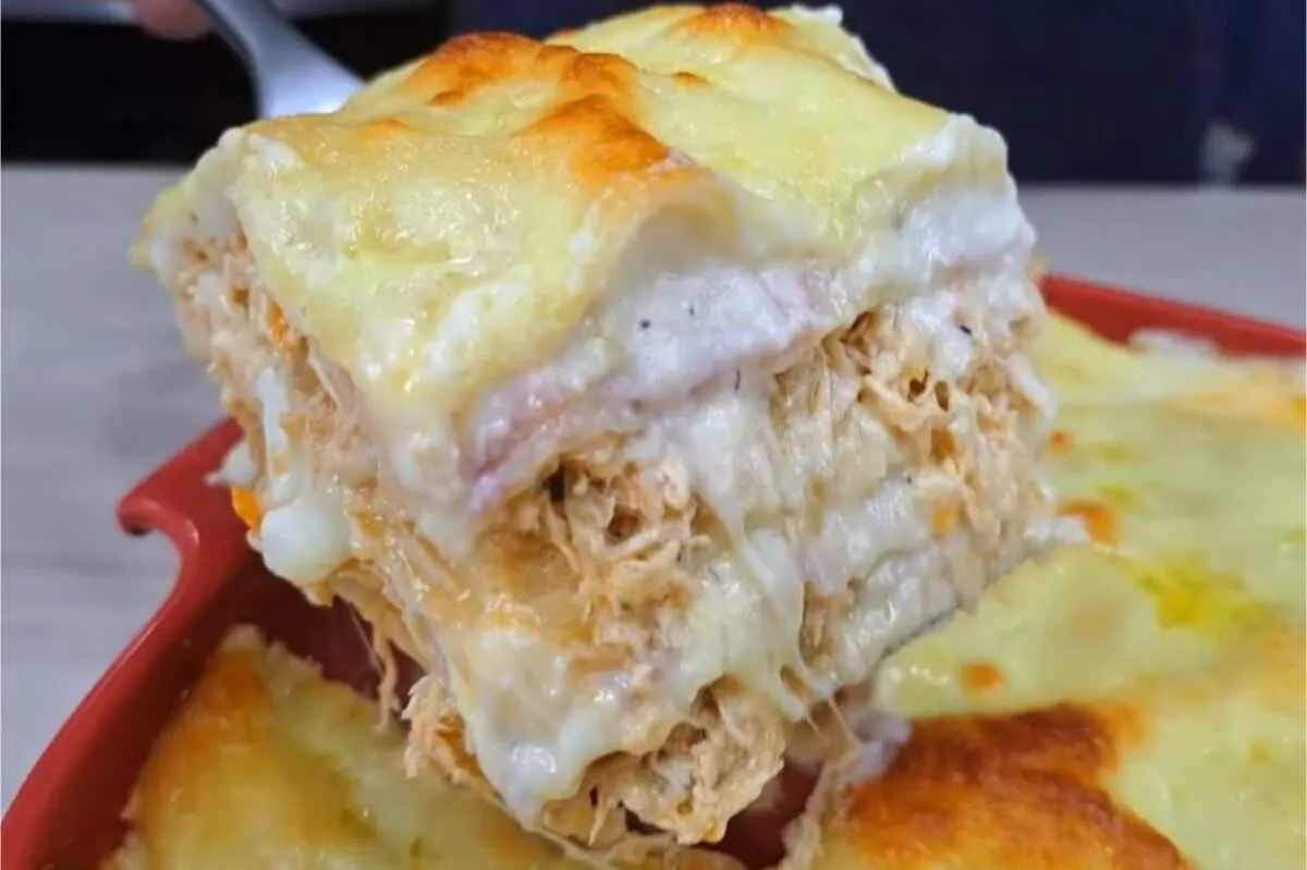 Receita da minha mãe de lasanha de frango: a mais gostosa que já comi