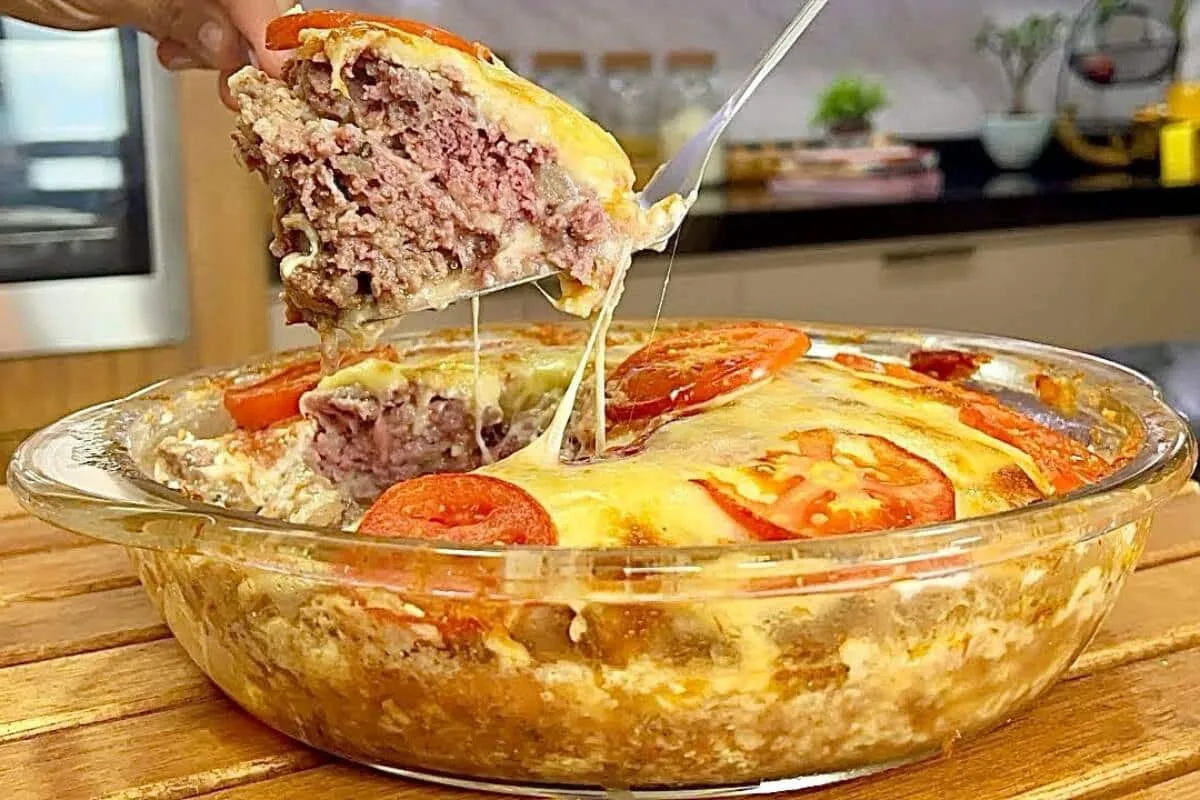 Receita de carne moída no forno para o almoço que fica uma maravilha