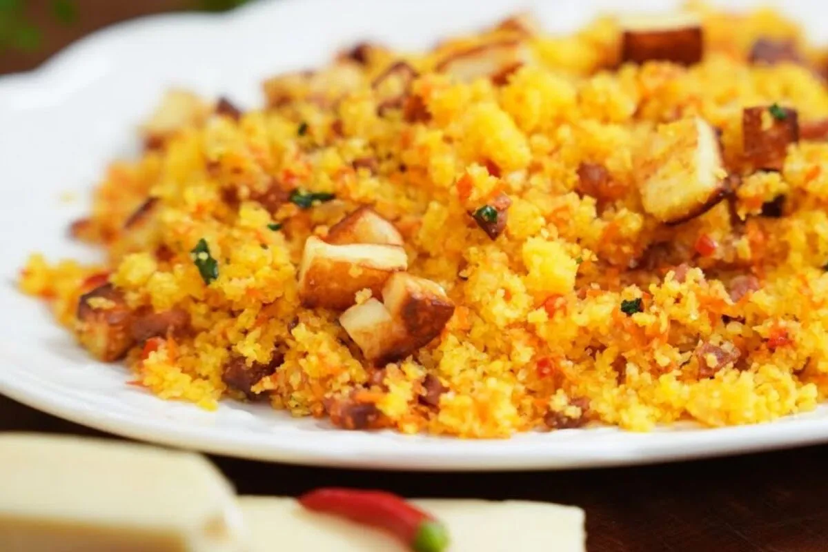 Receita de farofa de cuscuz muito saborosa: vai te dar vontade de fazer todo dia