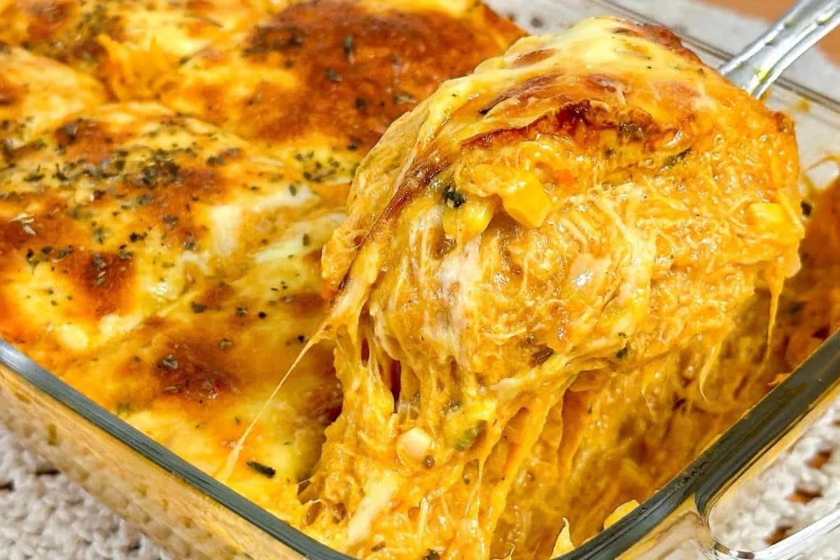 Receita de frango cremoso gratinado para servir no almoço de domingo
