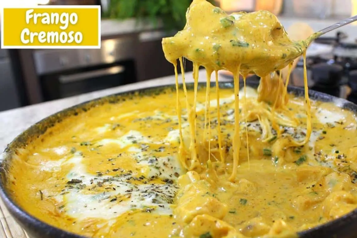 Receita de frango cremoso para o almoço que você deixa pronto em poucos minutos