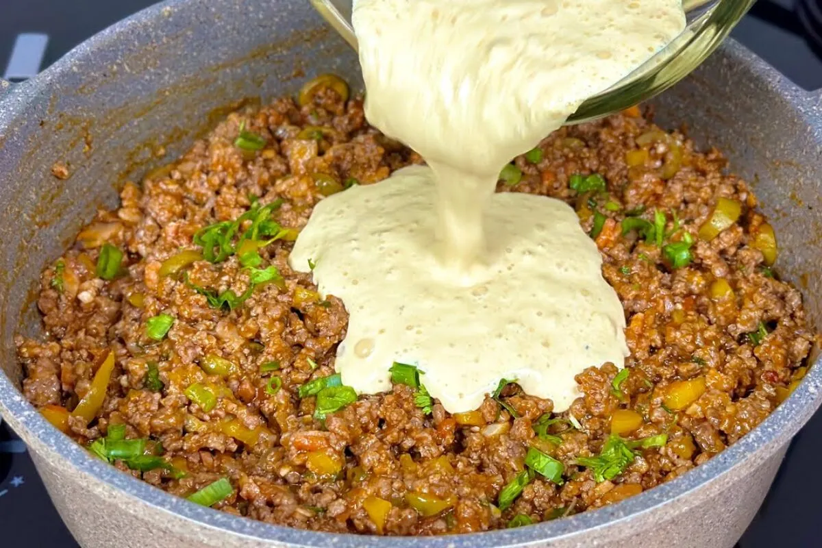Receita de fricassê de carne moída cremoso que fica pronto rapidinho para o seu almoço