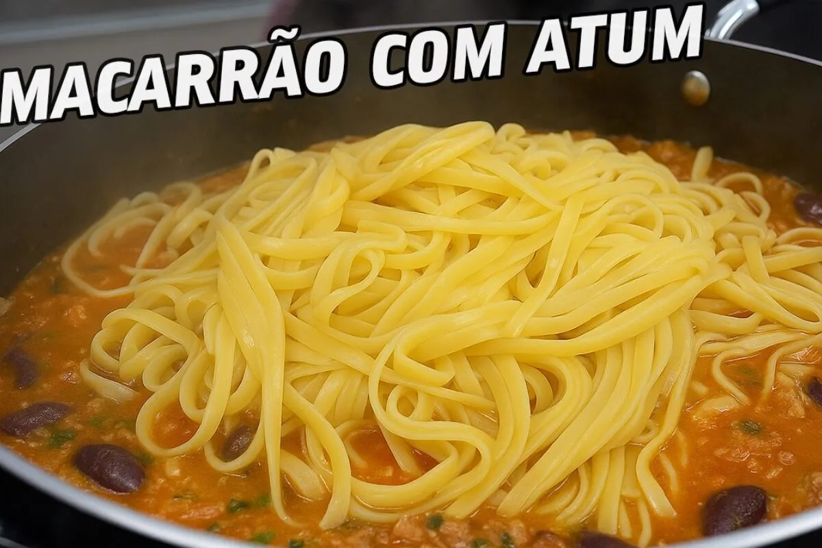 Receita de macarrão com atum delicioso e soltinho para seu almoço de hoje