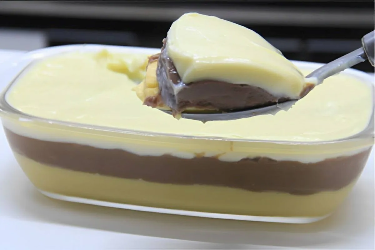 Receita de natal: sobremesa cremosa na travessa que leve ingredientes bem simples