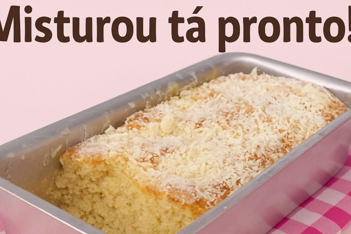 Receita de pão de coco molhadinho, saboroso e sem sovar, sendo a opção mais fácil que você já viu