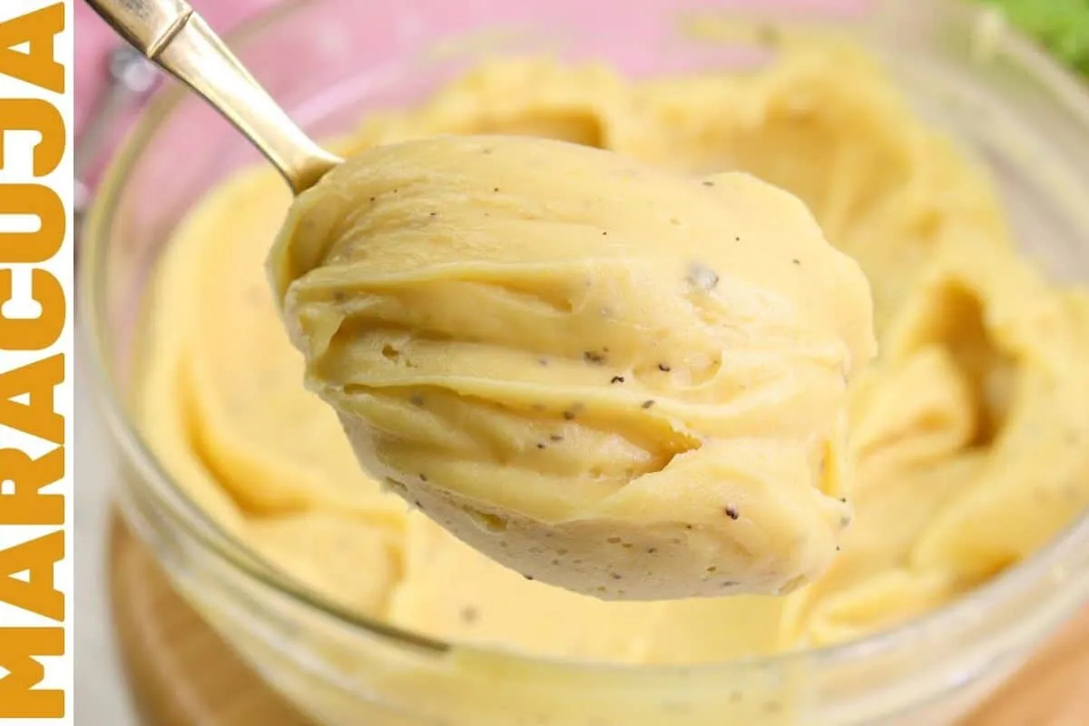 Receita de recheio trufado de maracujá perfeito, super cremoso e estruturado para seus bolos