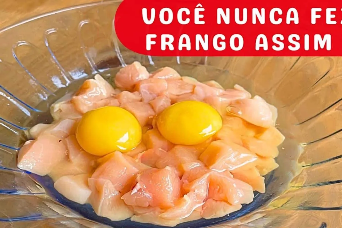 Receita saudável de frango saborosa, fácil e sem fritura para seu almoço