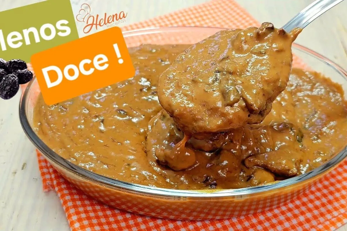 Recheio de ameixa com doce de leite cremoso, diferente e perfeito para bolos de aniversário