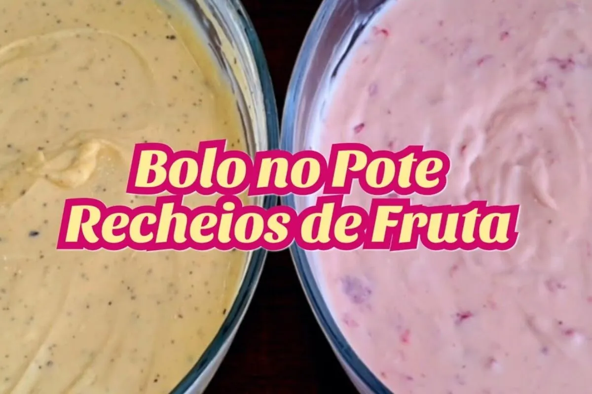 Recheio para bolo de pote nos sabores morango e maracujá que vai conquistar todo mundo