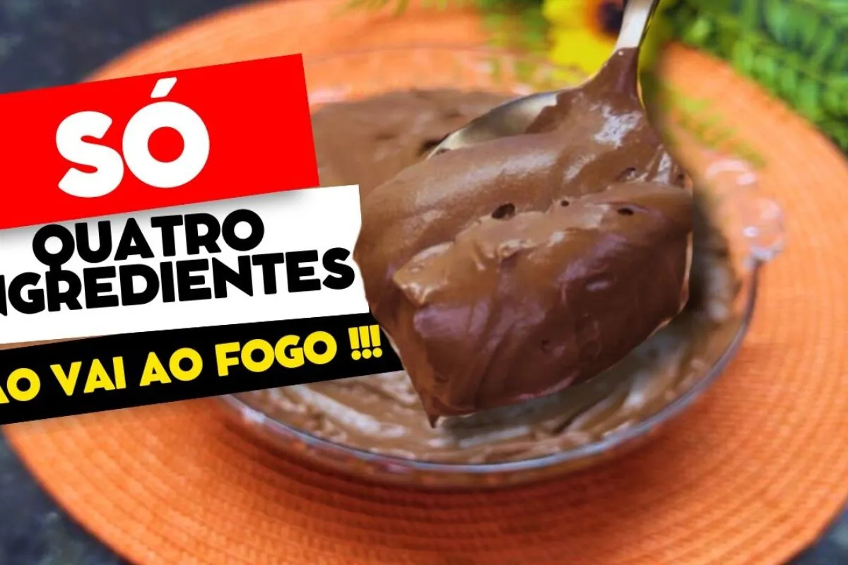 Recheio tipo alpino cremoso e doce na medida certa muito simples de preparar