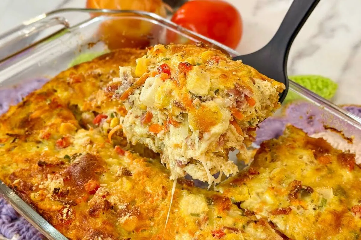 Refeição completa e saborosa com essa receita de omelete de forno delicioso
