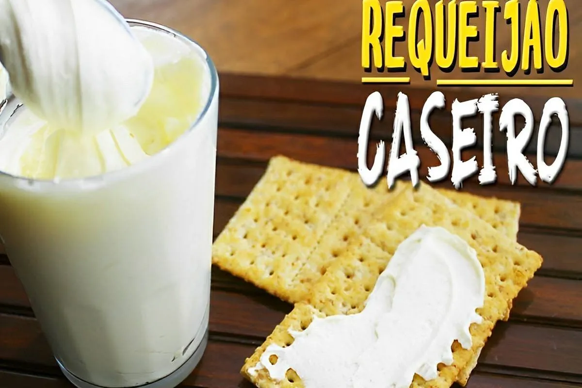 Requeijão caseiro cremoso feito com 3 ingredientes igual ao vendido no supermercado