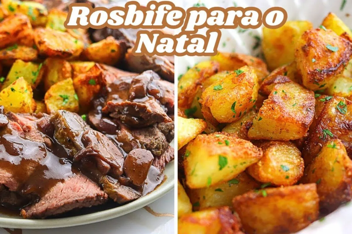 Rosbife com batatas douradas para o Natal: receita maravilhosa de roast beef