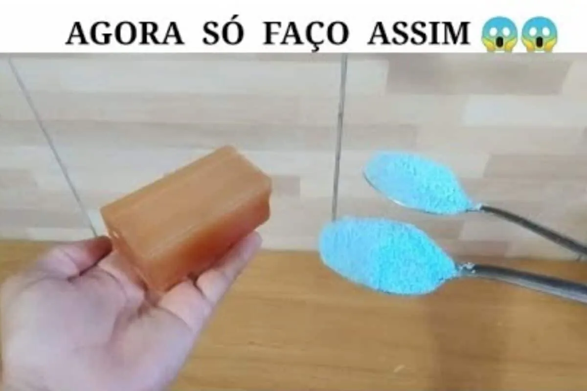 Sabão caseiro em barra poderoso: limpa tudo e rende várias unidades