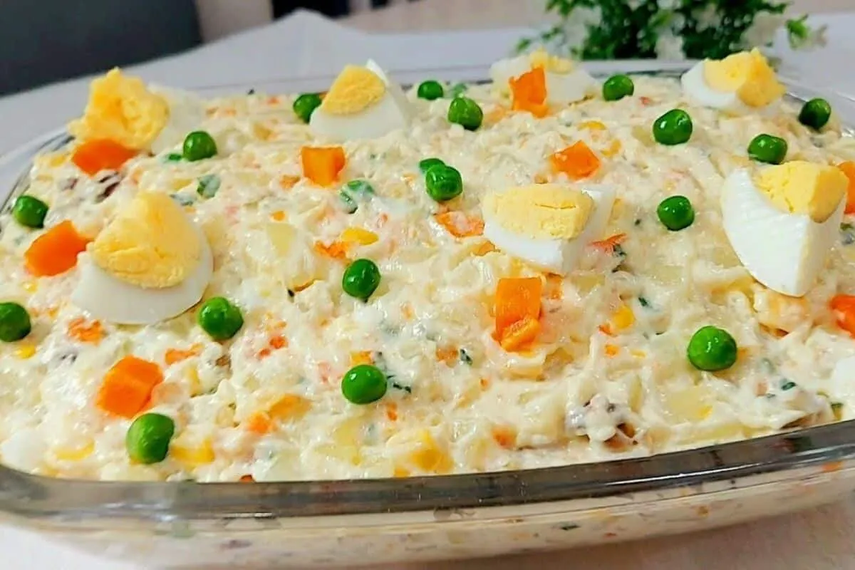 Salada de maionese para churrasco: uma versão diferente, sem ovo cru e ideal para servir em grandes eventos