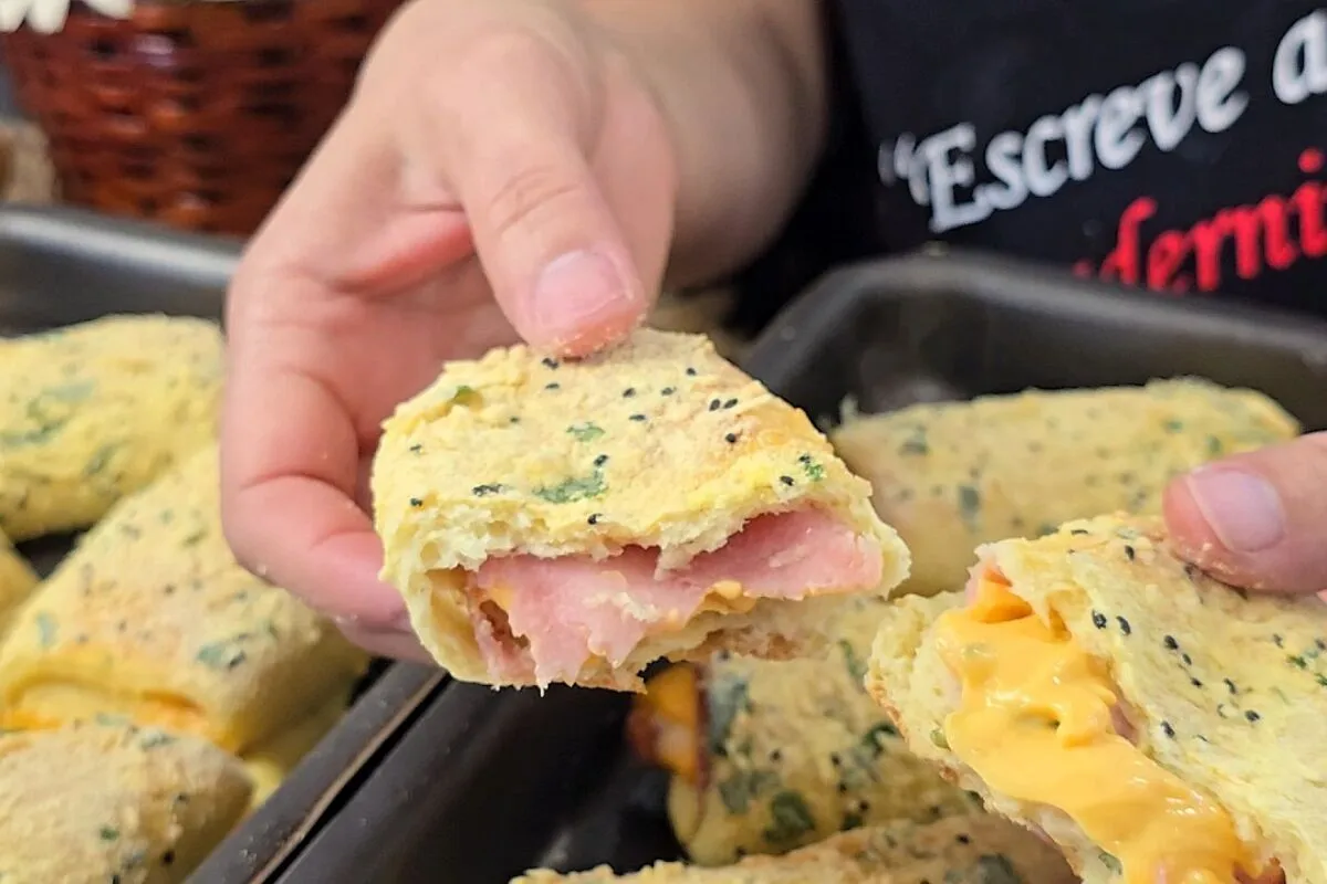 Salgado assado de milho fácil e delicioso que fica melhor que coxinha