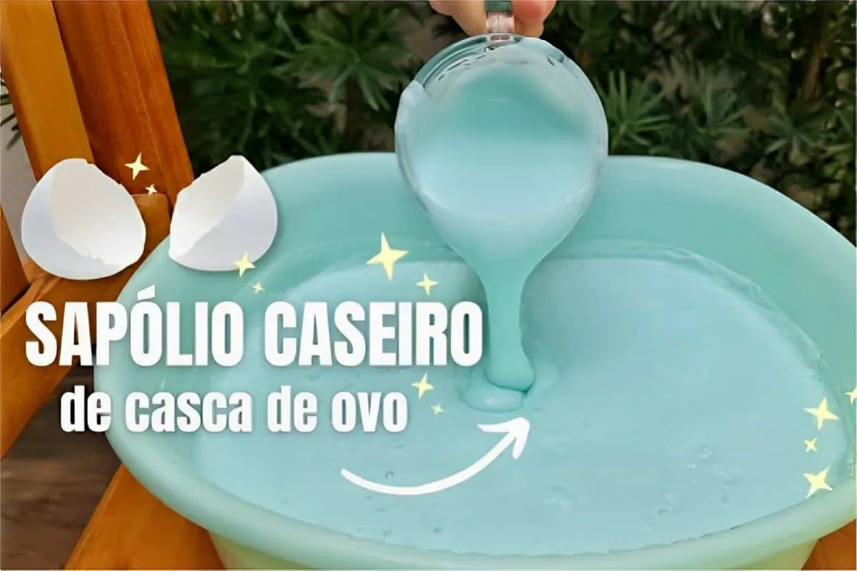 Sapólio caseiro feito com casca de ovo para deixar sua casa inteira brilhando