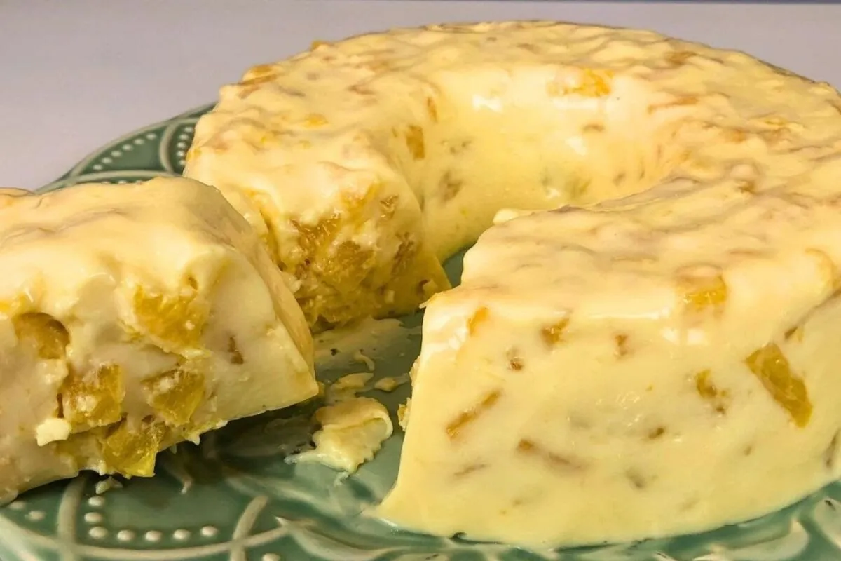 Sobremesa de abacaxi com 4 ingredientes: rápida e irresistível, doce fácil para o verão