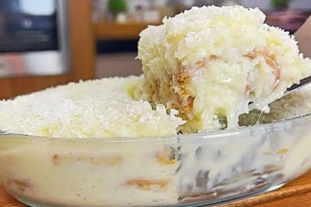 Sobremesa de coco: deliciosa, não vai ao fogo, fácil, é só misturar para a ceia