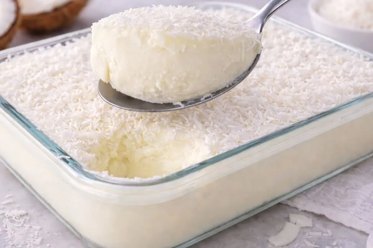 Sobremesa de coco rápida e fácil, a solução perfeita para quando você está com pressa