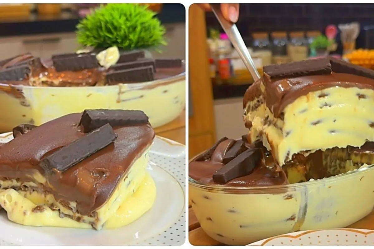 Sobremesa de maracujá com chocolate, que é dos deuses e fica pronta em poucos minutos