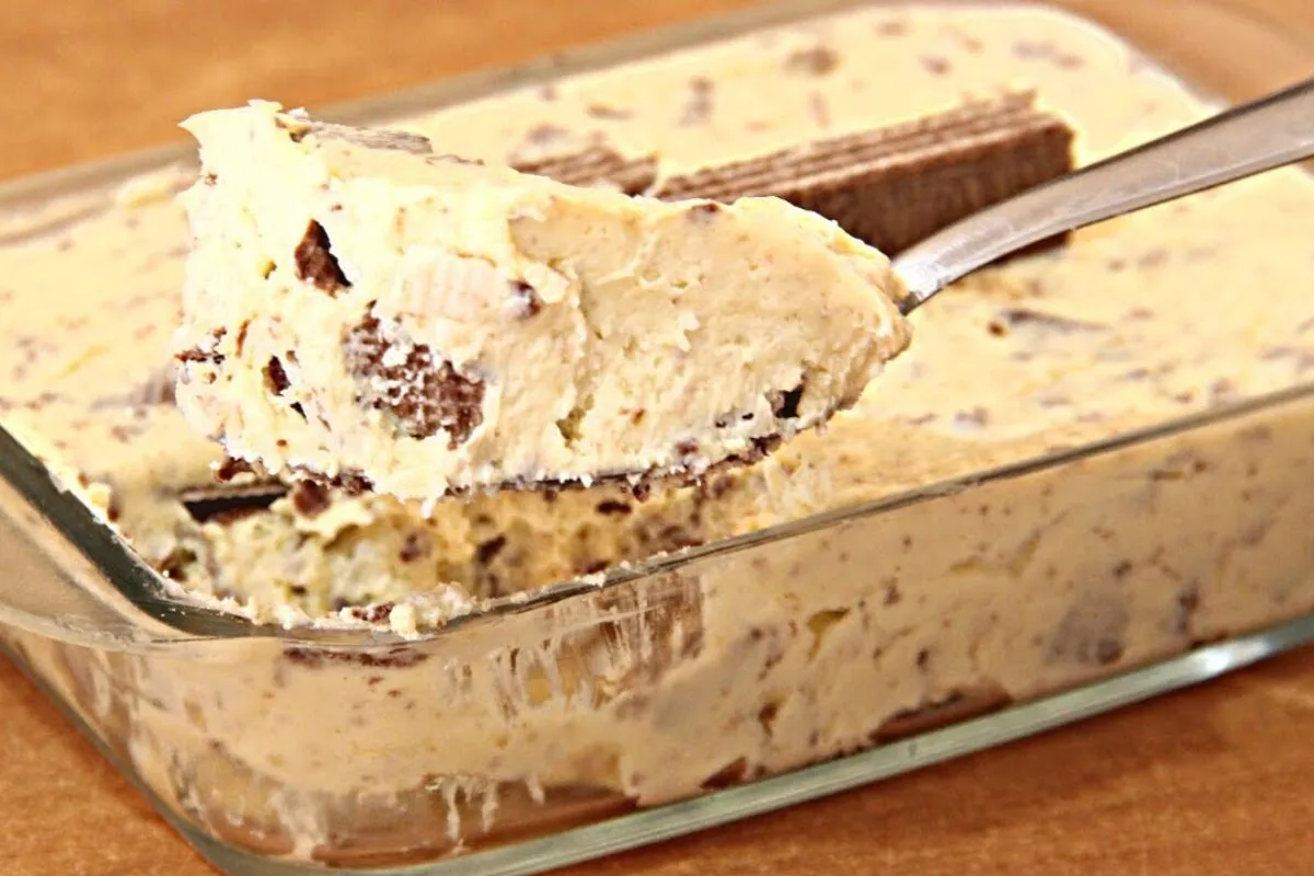 Sobremesa sem leite condensado: bati 2 ingredientes e fiz esse doce cremoso sem creme de leite