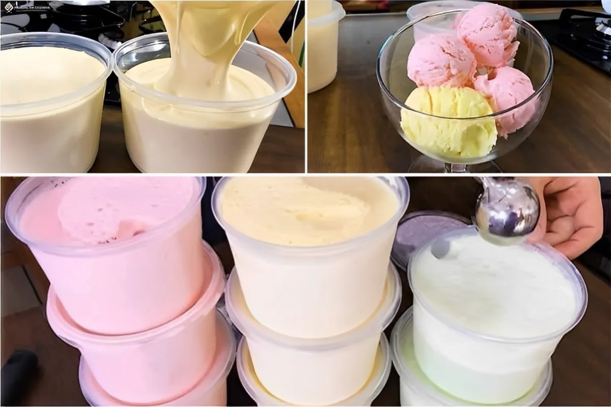 Sorvete caseiro prático feito com Suco Tang e outros ingredientes que você tem no armário
