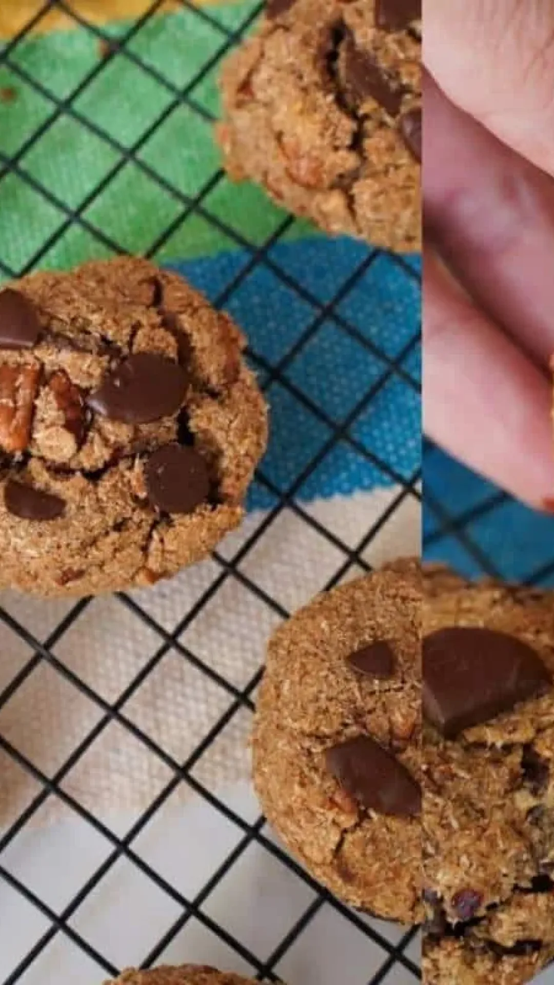 Aprenda a fazer cookie de chocolate mais saudável sem usar farinha de trigo
