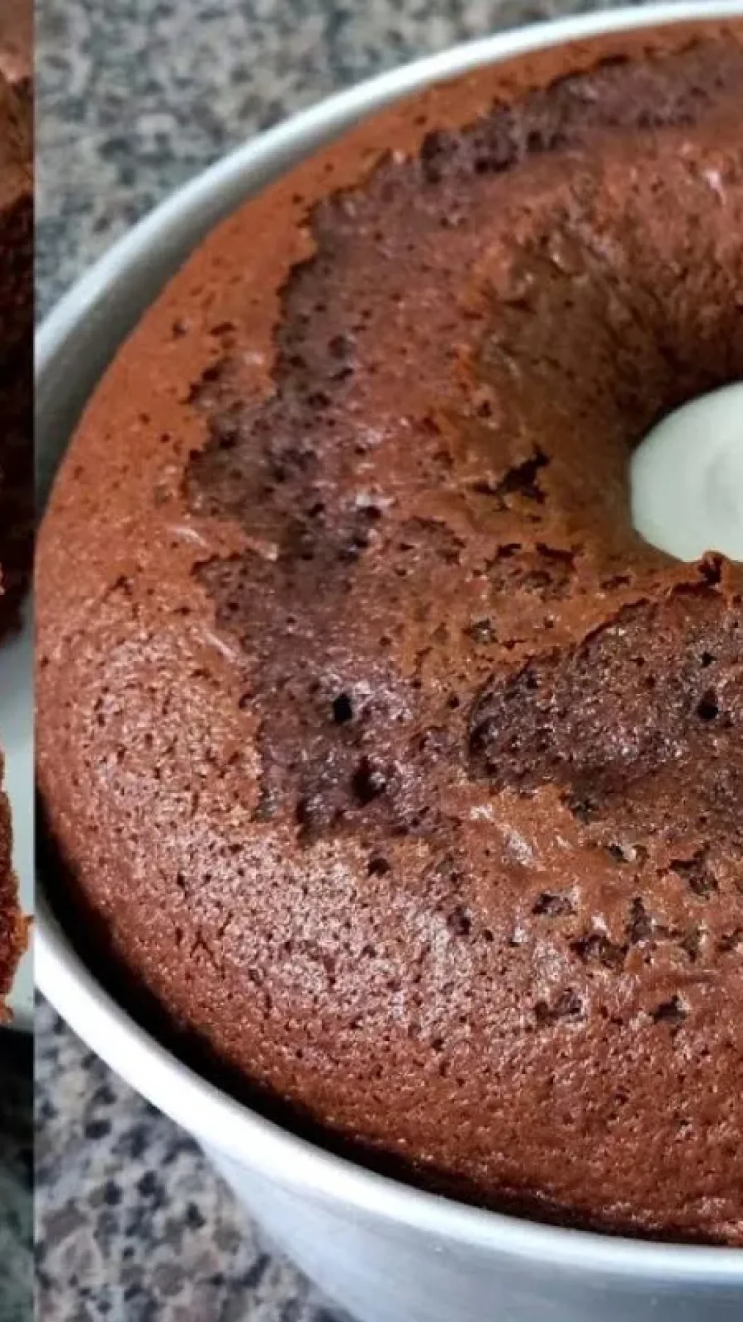 Bolo de chocolate 50% cacau fofinho e com sabor intenso de padaria