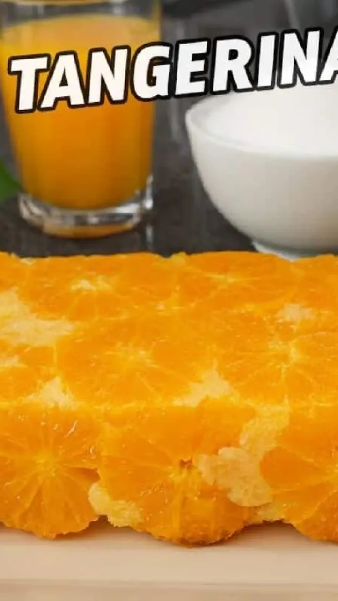 Bolo de tangerina fofinho e molhadinho que é muito fácil e rápido de fazer em casa