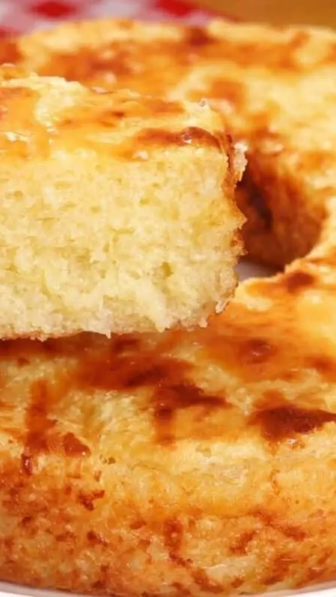Bolo de tapioca com queijo sem trigo e com sabor de quero mais