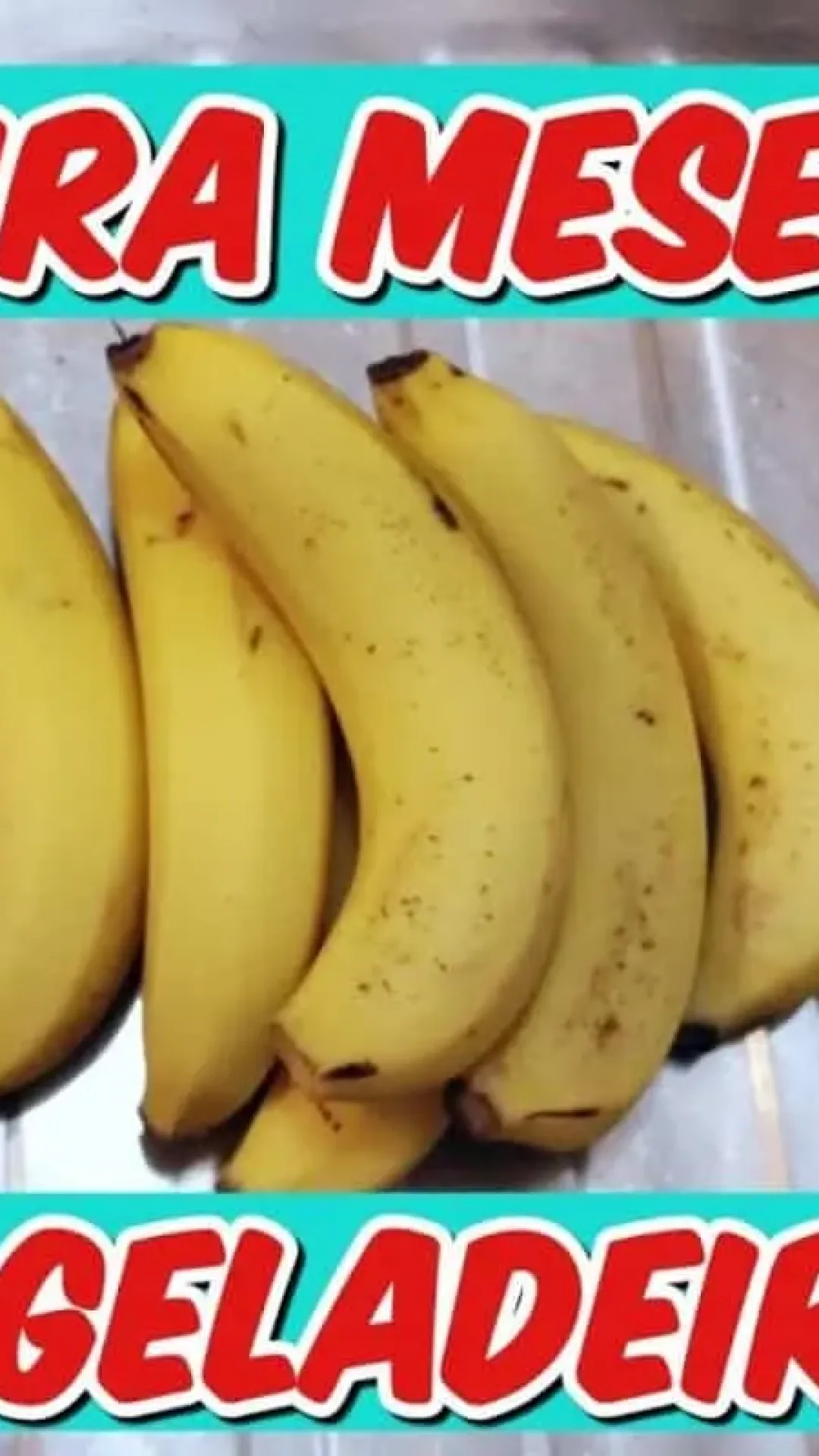 Como conservar banana madura na geladeira do jeito certo: dura meses e não fica escura, dica fácil