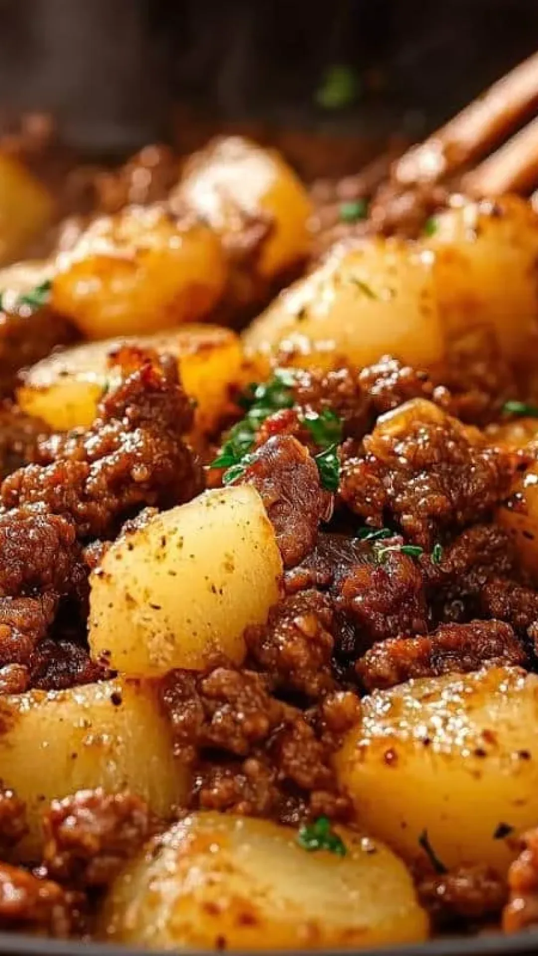 Como fazer carne moída com batata saborosa para o almoço