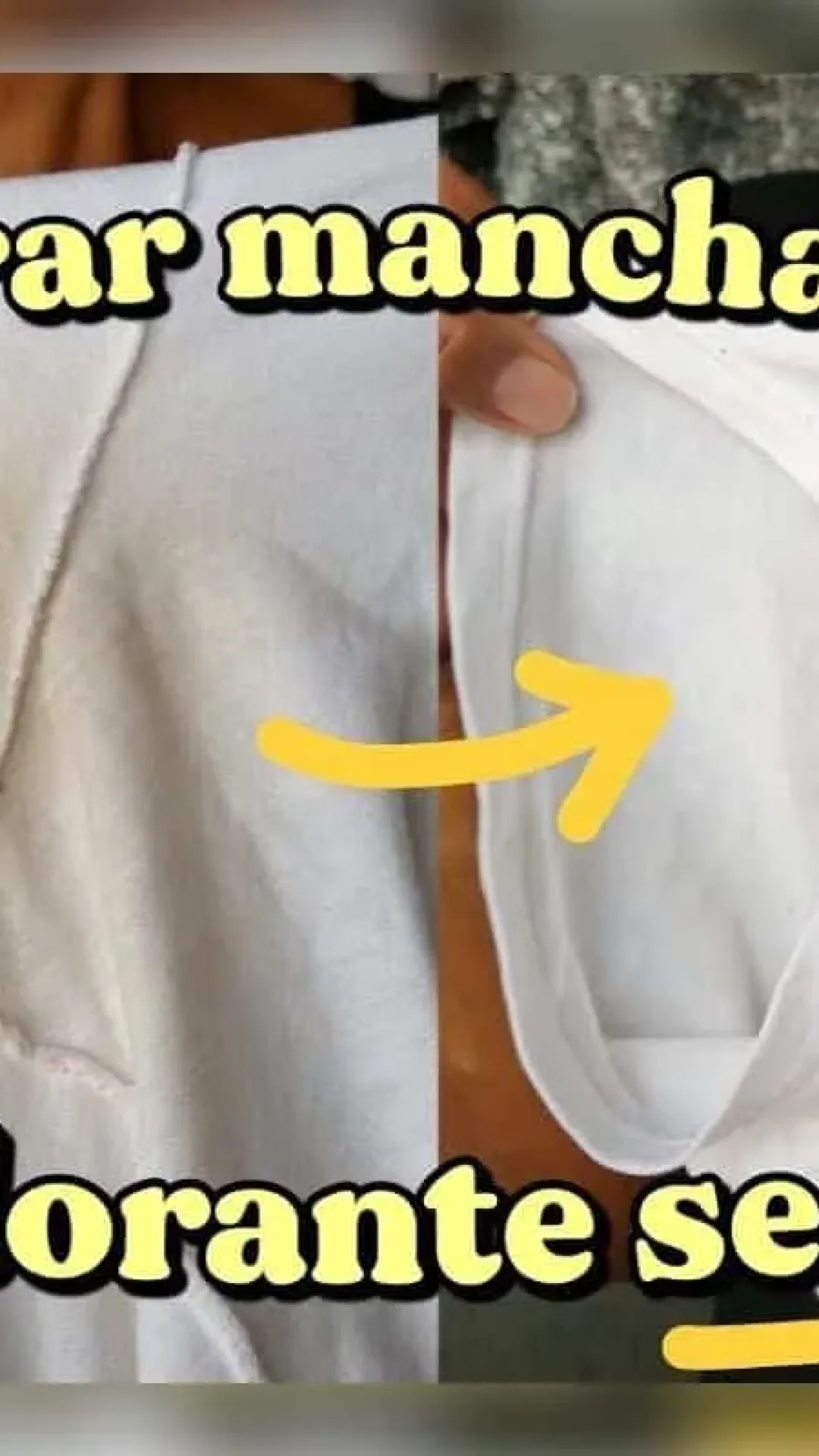 Como tirar mancha de desodorante da roupa: não precisa deixar de molho o dia todo