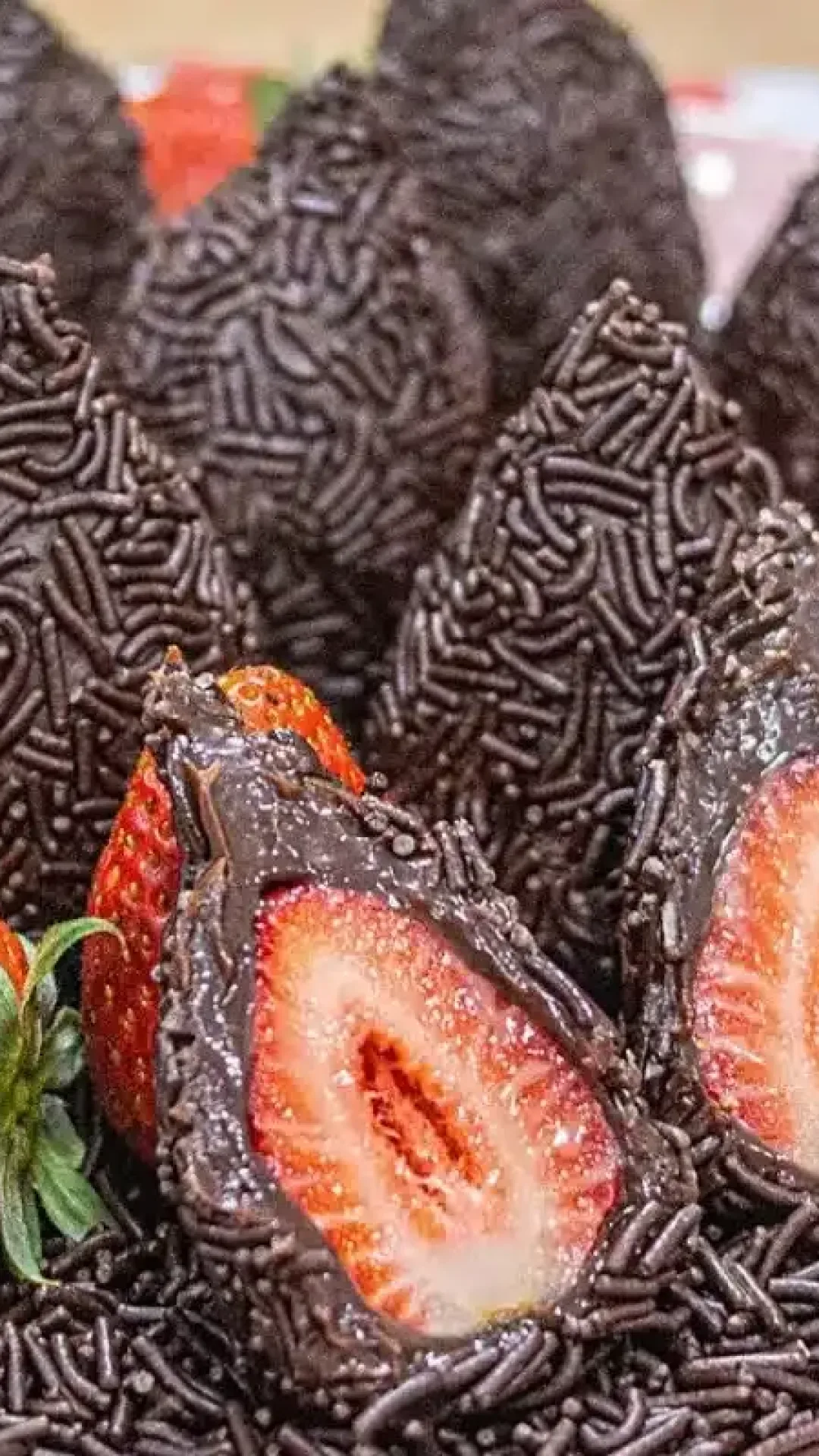 Coxinha de brigadeiro com morangos: o doce que une duas paixões em uma receita criativa e irresistível