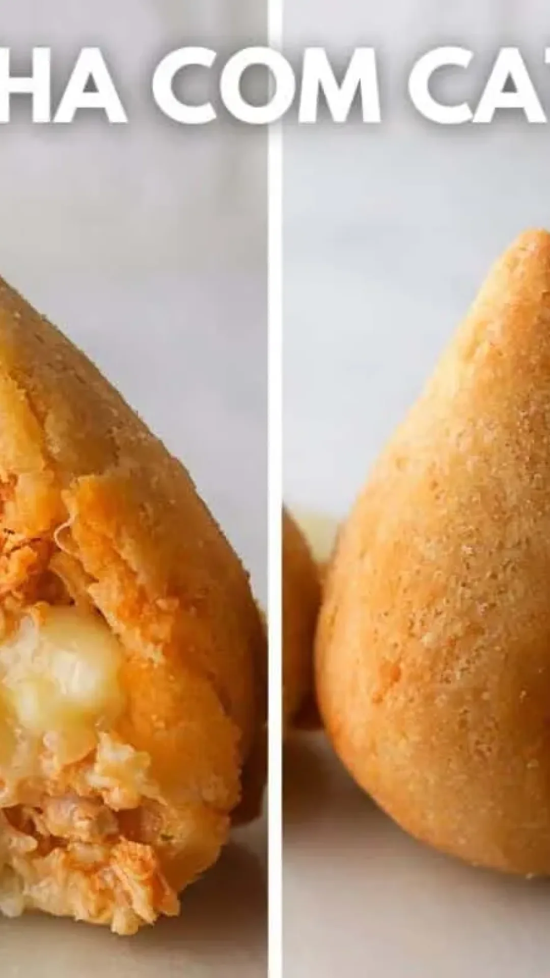 Coxinha de frango com catupiry: essa massa fica uma beleza e não encharca de óleo