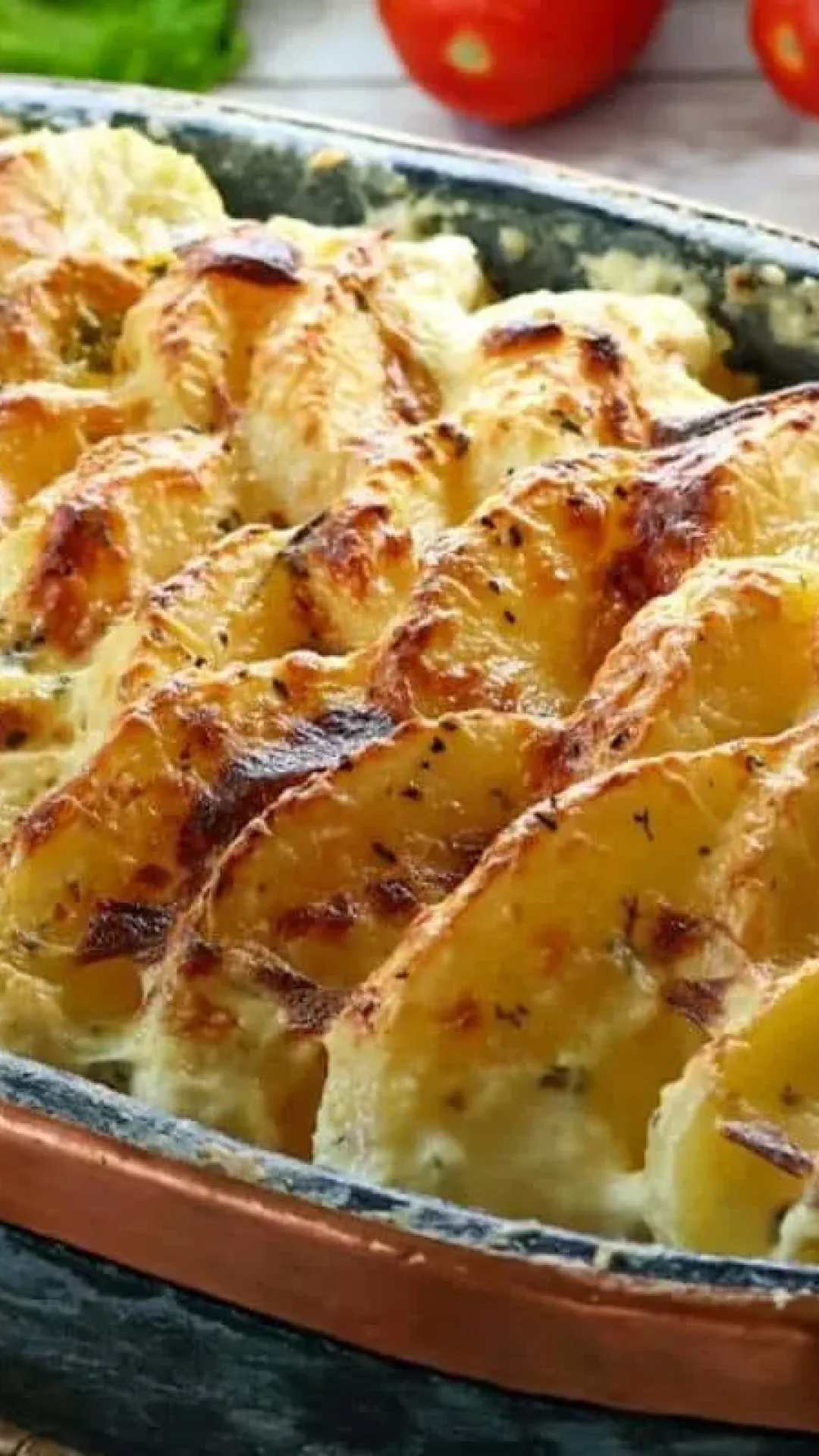 Descobri um jeito de fazer batata gratinada para o almoço de domingo que é uma maravilha