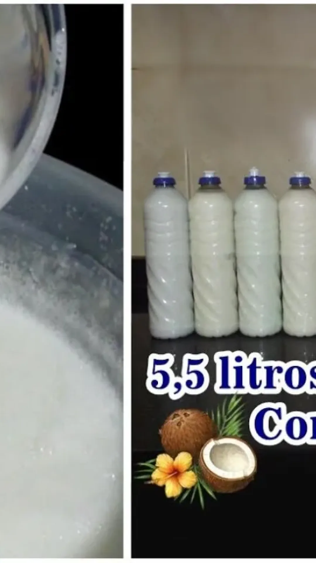 Detergente de coco caseiro que limpa, rende bem e tem cheirinho suave e gostoso