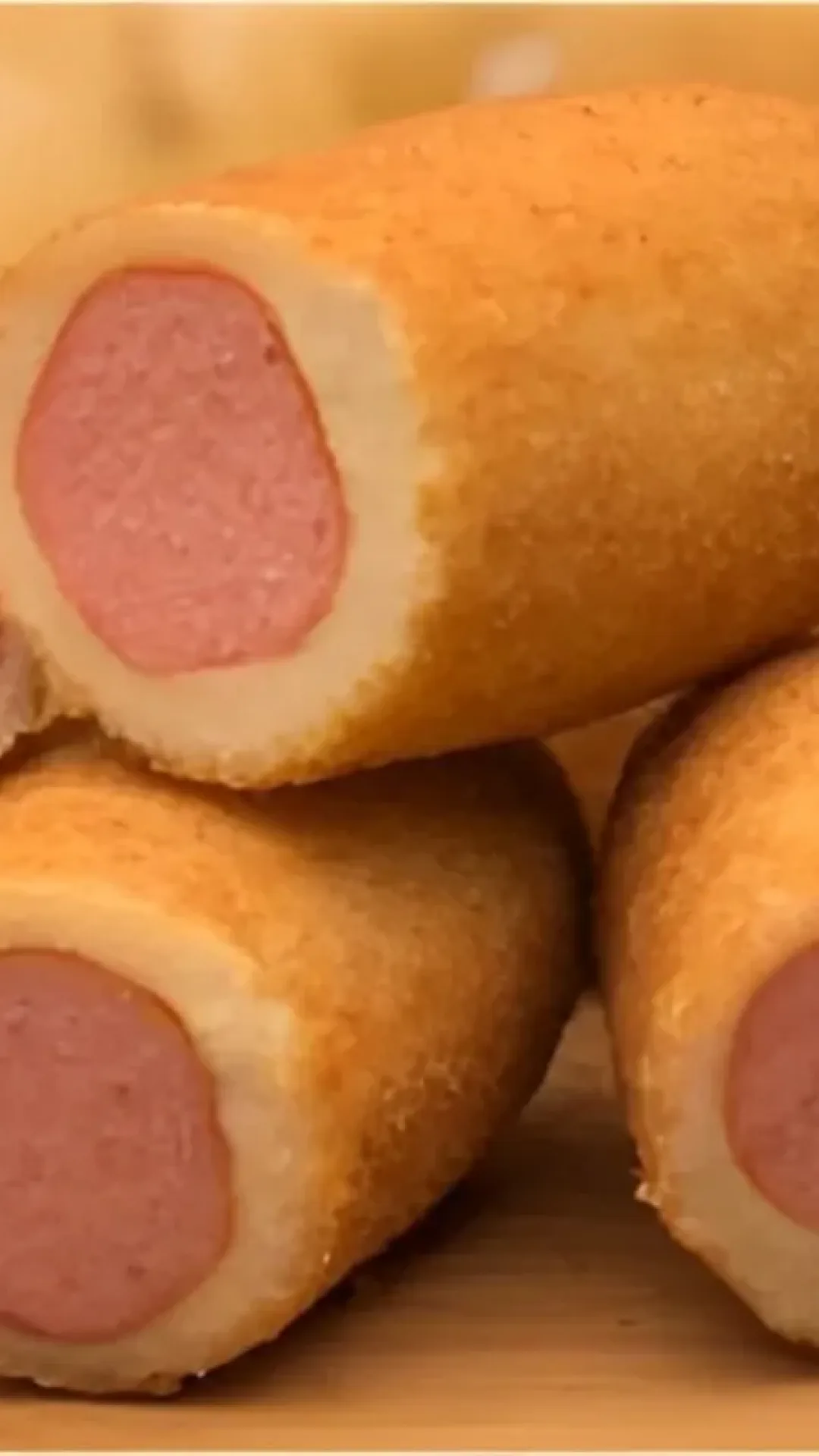 Enroladinho de salsicha frito de um jeito muito prático de preparar
