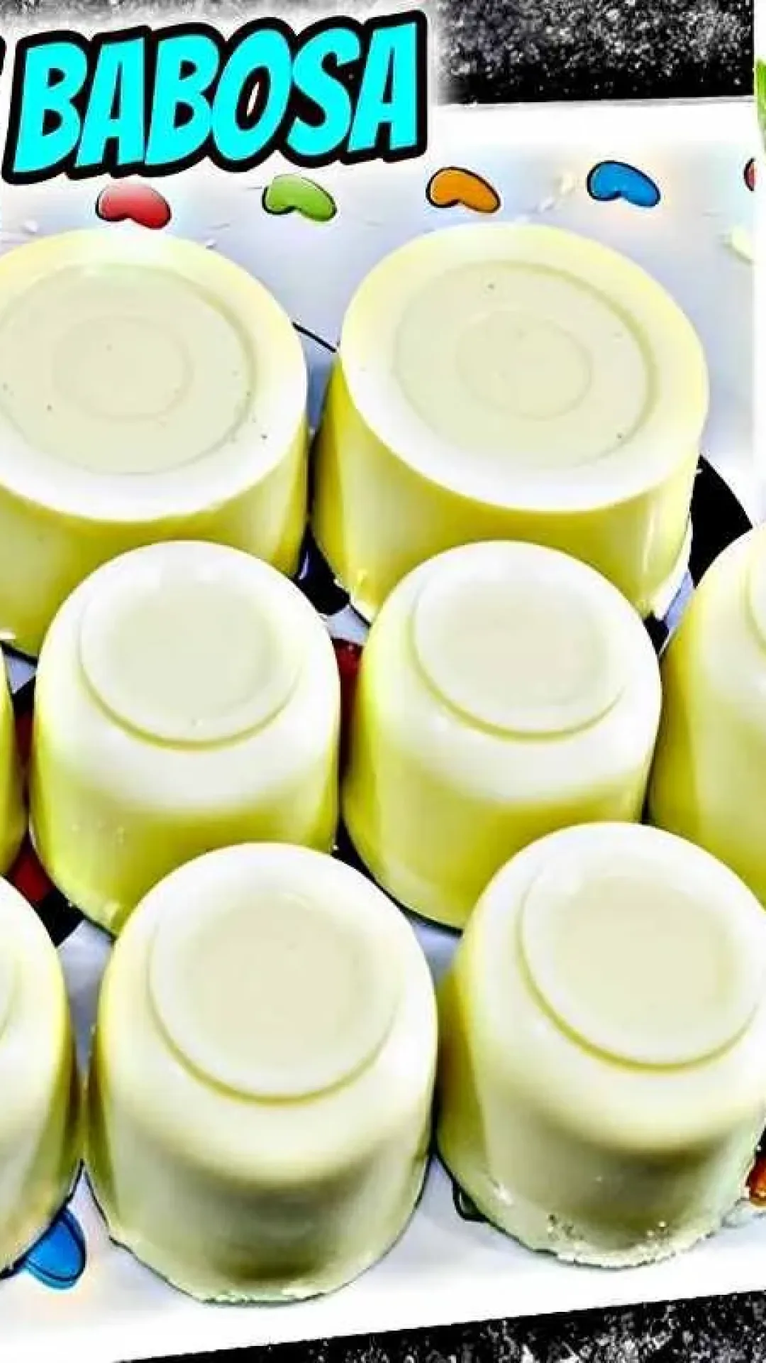 Fiz 12 unidades de sabonete de babosa da melhor qualidade usando ingredientes que eu tinha em casa