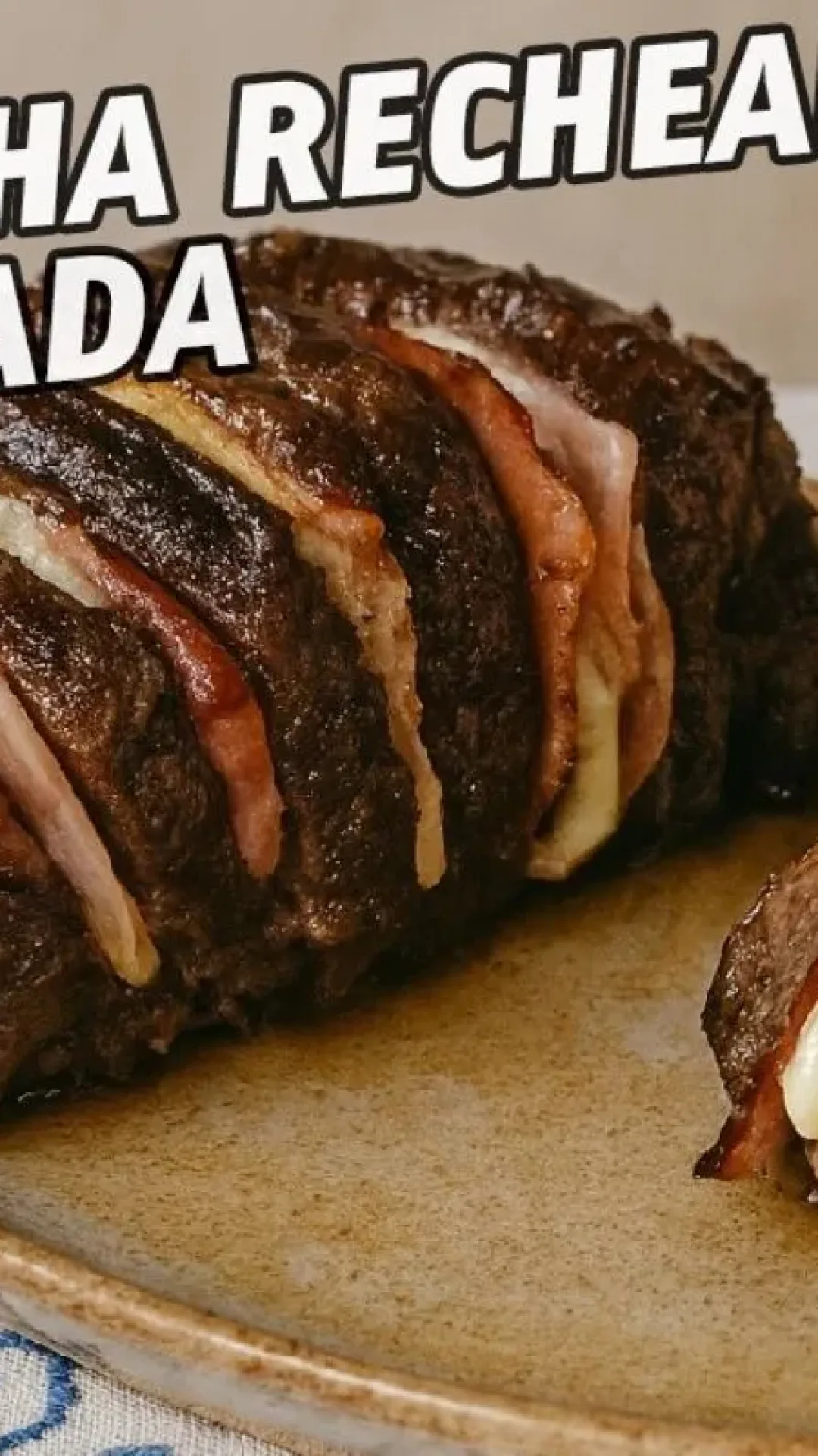 Fraldinha recheada e suculenta feita no estilo sanfonada para o almoço de domingo