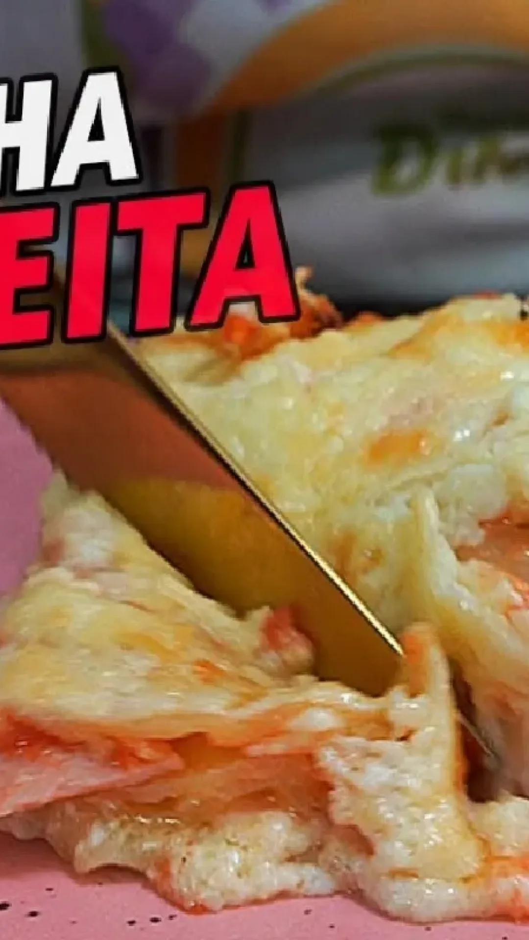 Lasanha com massa diferente: de presunto e queijo para fazer na hora do almoço