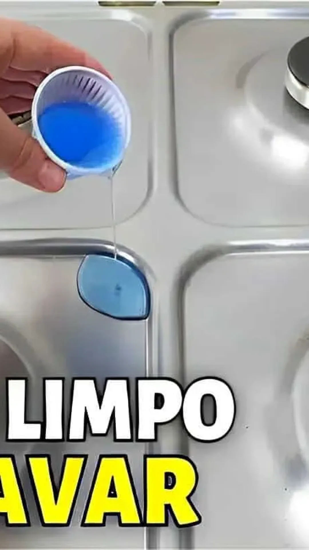 Misturinha para limpar fogão que deixa o fogão brilhando sem ter que esfregar