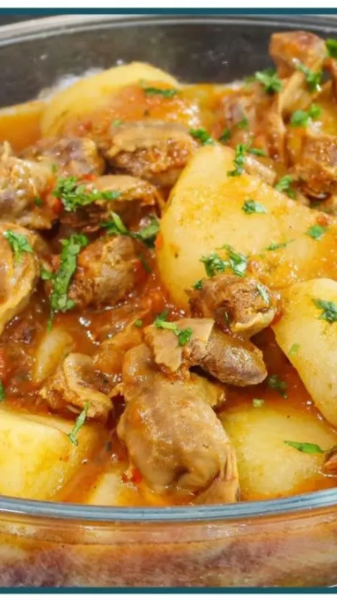 Moela com batata temperada que conquistou todos aqui em casa no almoço de domingo
