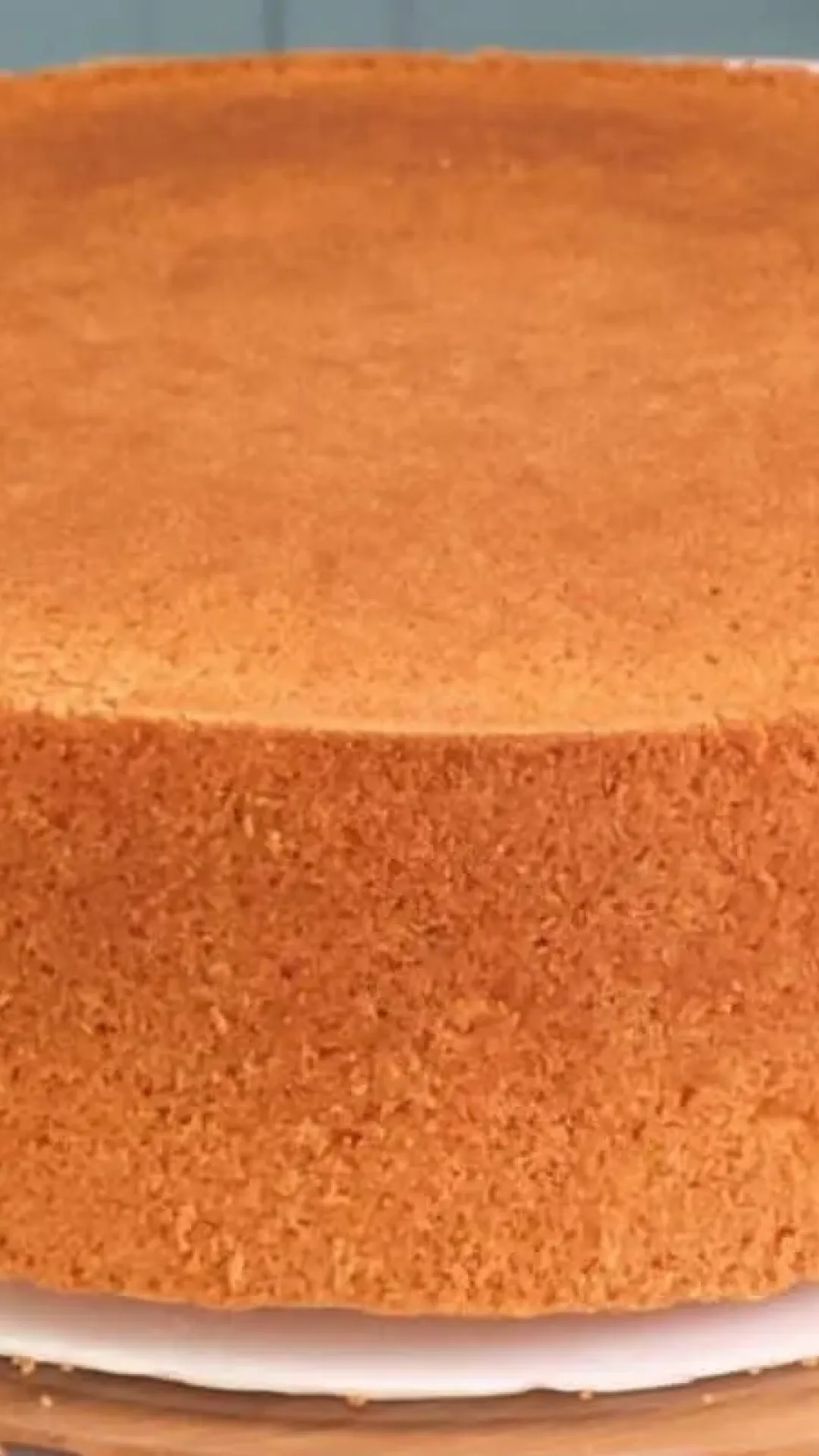 Pão de ló profissional grandão: super econômico com 4 ingredientes, perfeito para rechear e cobrir
