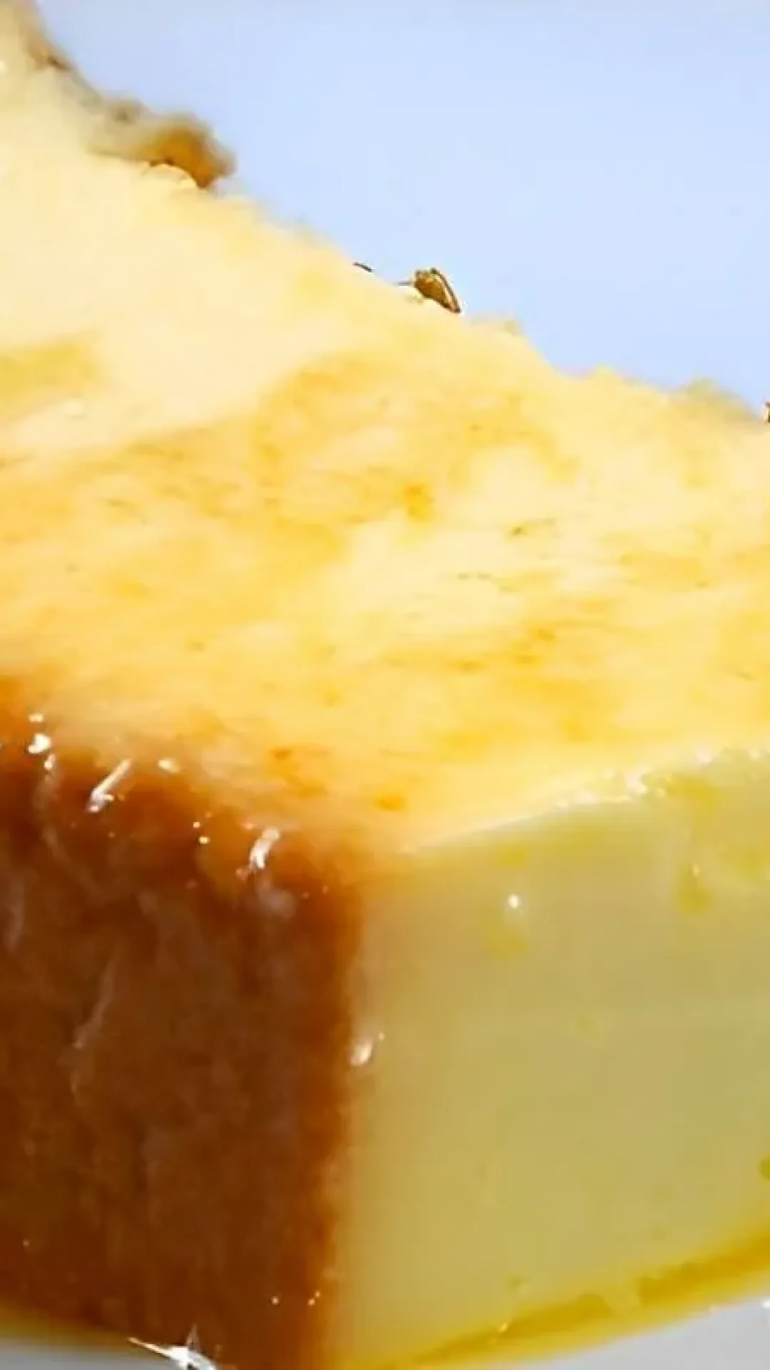 Pudim de abacaxi simples e prático é só bater os ingredientes no liquidificador e levar para assar