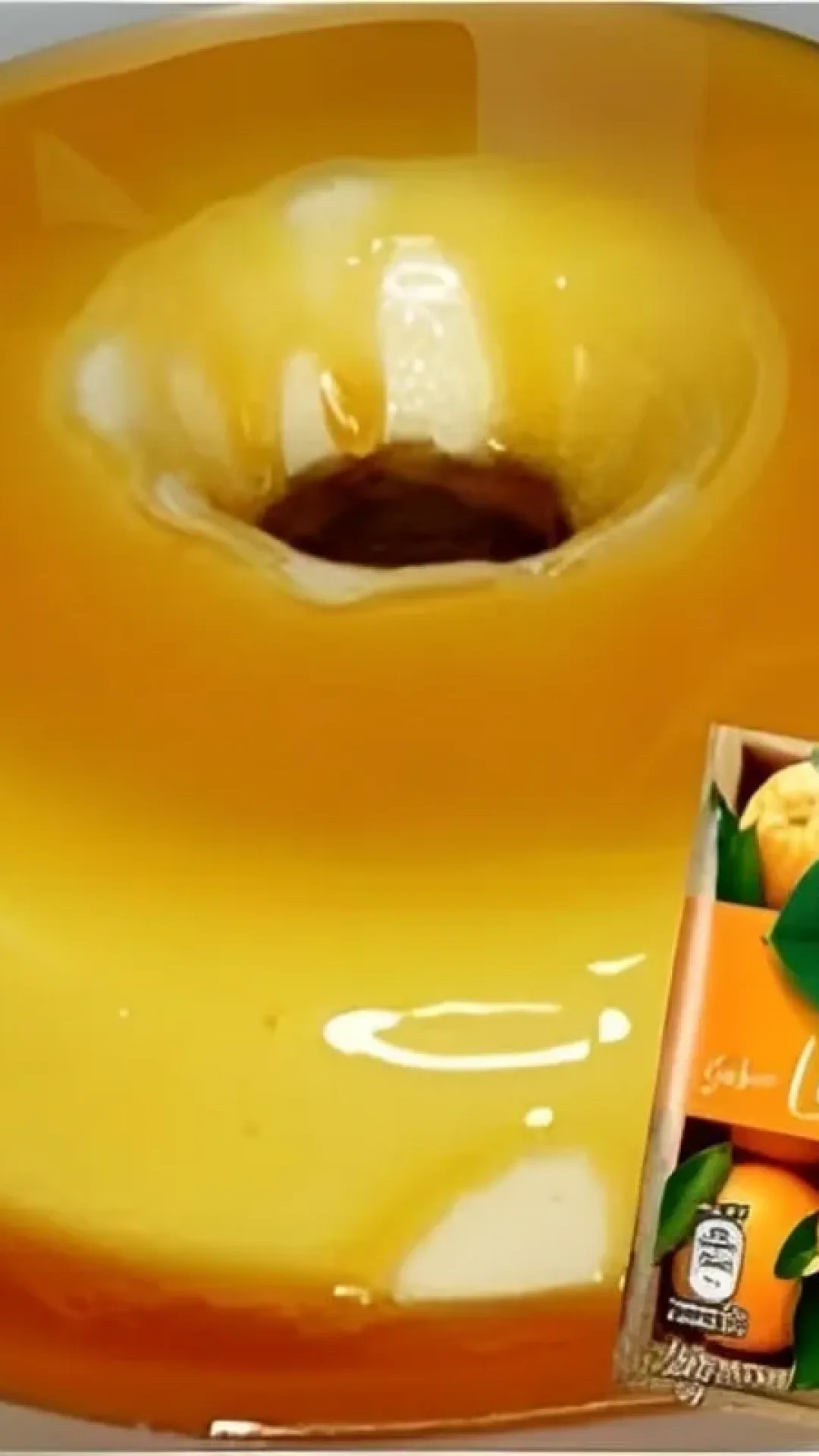 Pudim de laranja com suco em pó um pudim de laranja prático feito com Tang