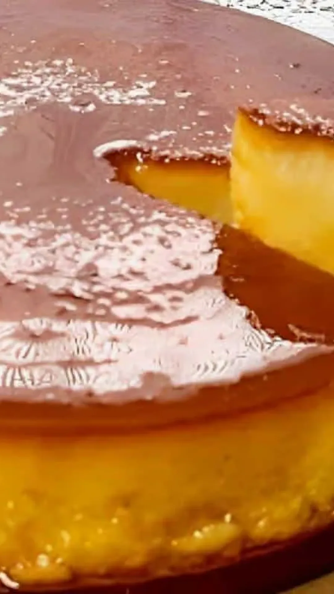 Pudim de padaria com farinha e coco bem consistente delicioso e fácil de fazer